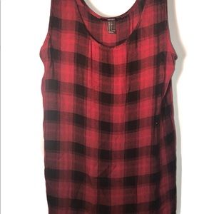 Flannel tank top